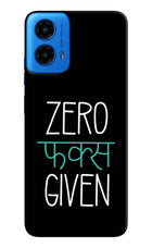 Zero Fucks Given Moto G45 Hard Case Back Cover by Casekaro