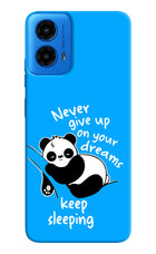 Keep Sleeping Moto G45 Hard Case Back Cover by Casekaro