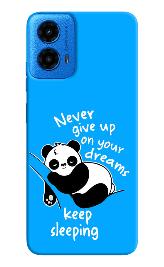 Keep Sleeping Moto G45 Hard Case Back Cover by Casekaro