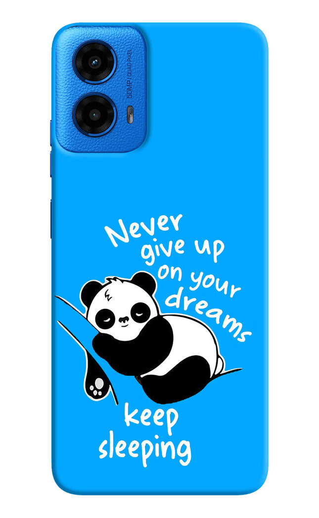 Keep Sleeping Moto G45 Hard Case Back Cover by Casekaro