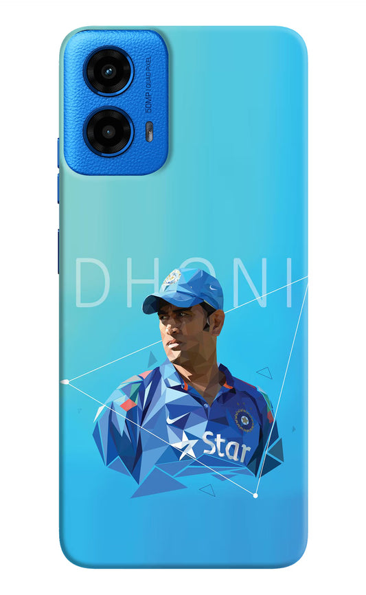 Dhoni Artwork Moto G45 Hard Case Back Cover by Casekaro