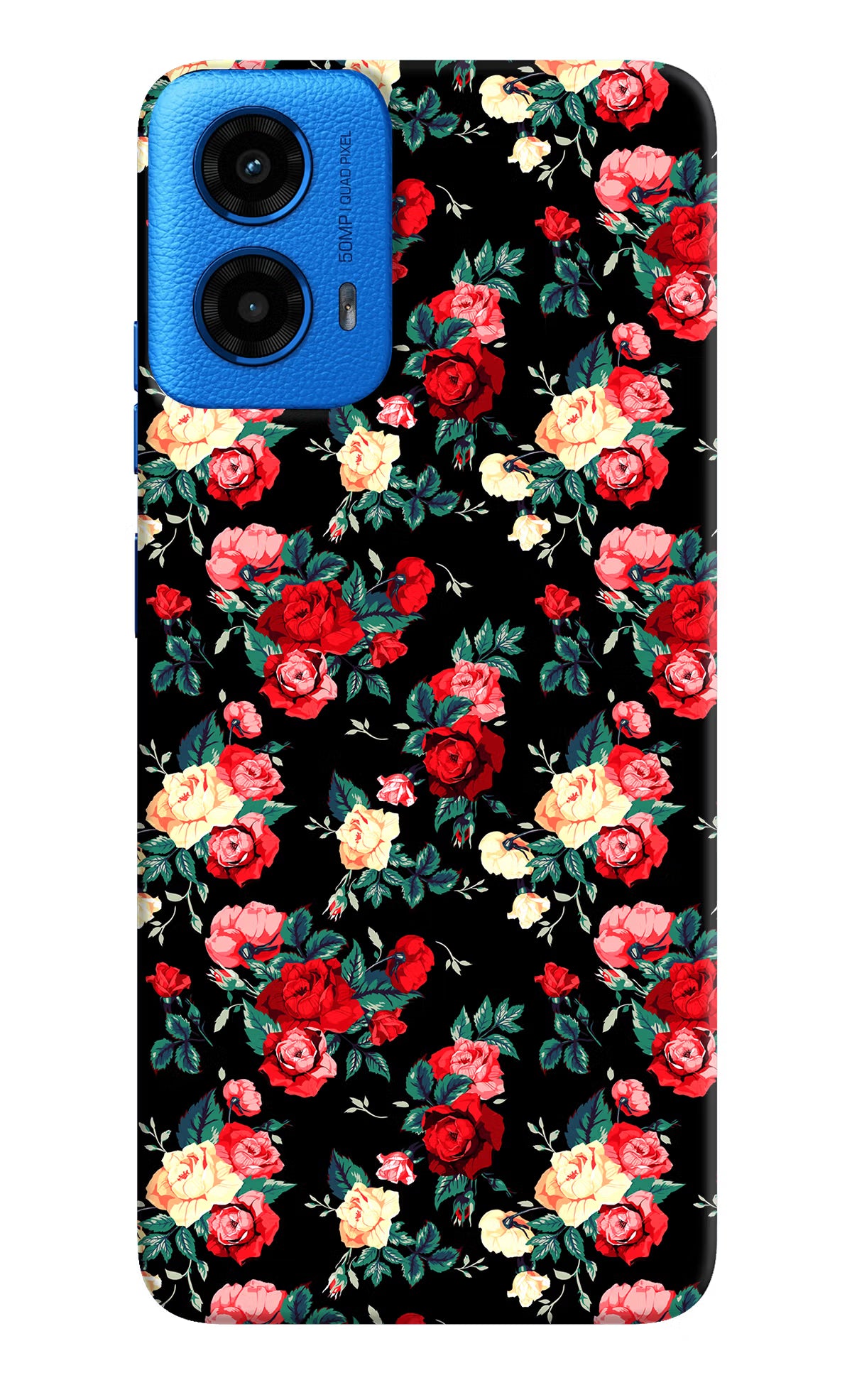 Rose Pattern Moto G45 Hard Case Back Cover by Casekaro