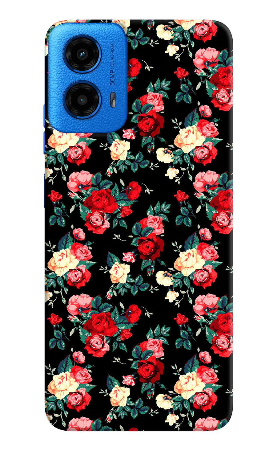 Rose Pattern Moto G45 Back Cover, Hard case