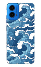 Blue Waves Moto G45 Hard Case Back Cover by Casekaro