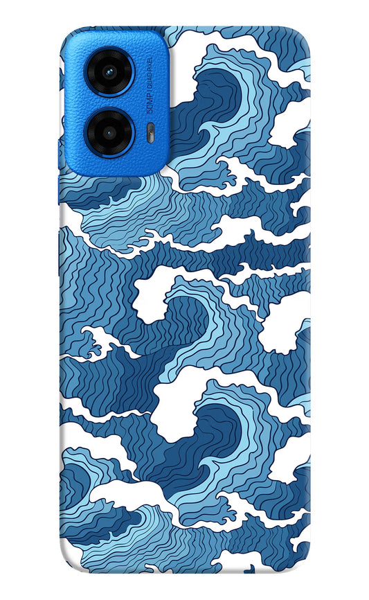 Blue Waves Moto G45 Hard Case Back Cover by Casekaro