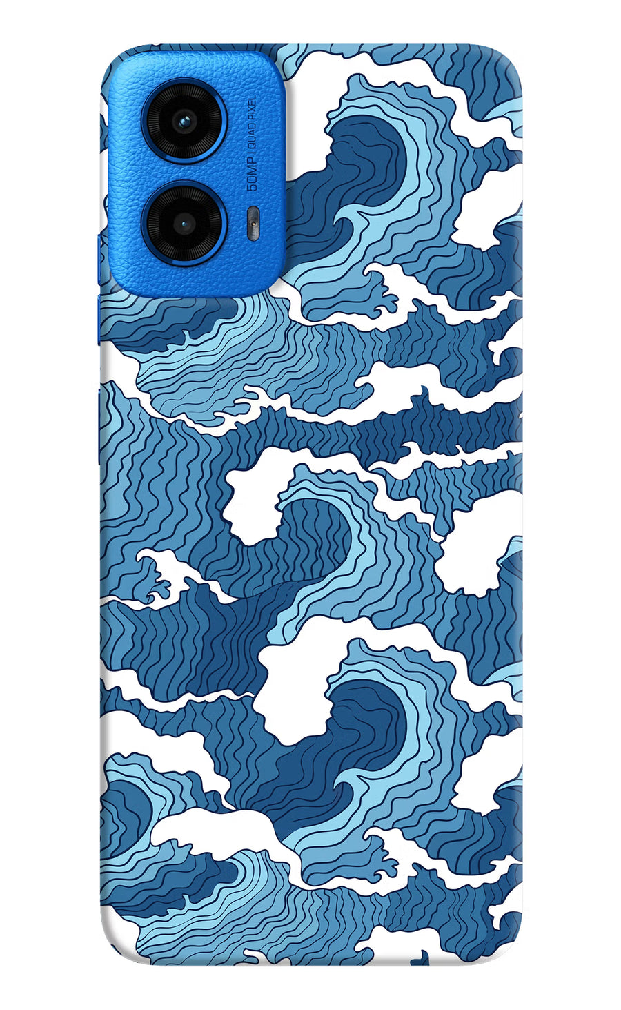 Blue Waves Moto G45 Back Cover, Hard case