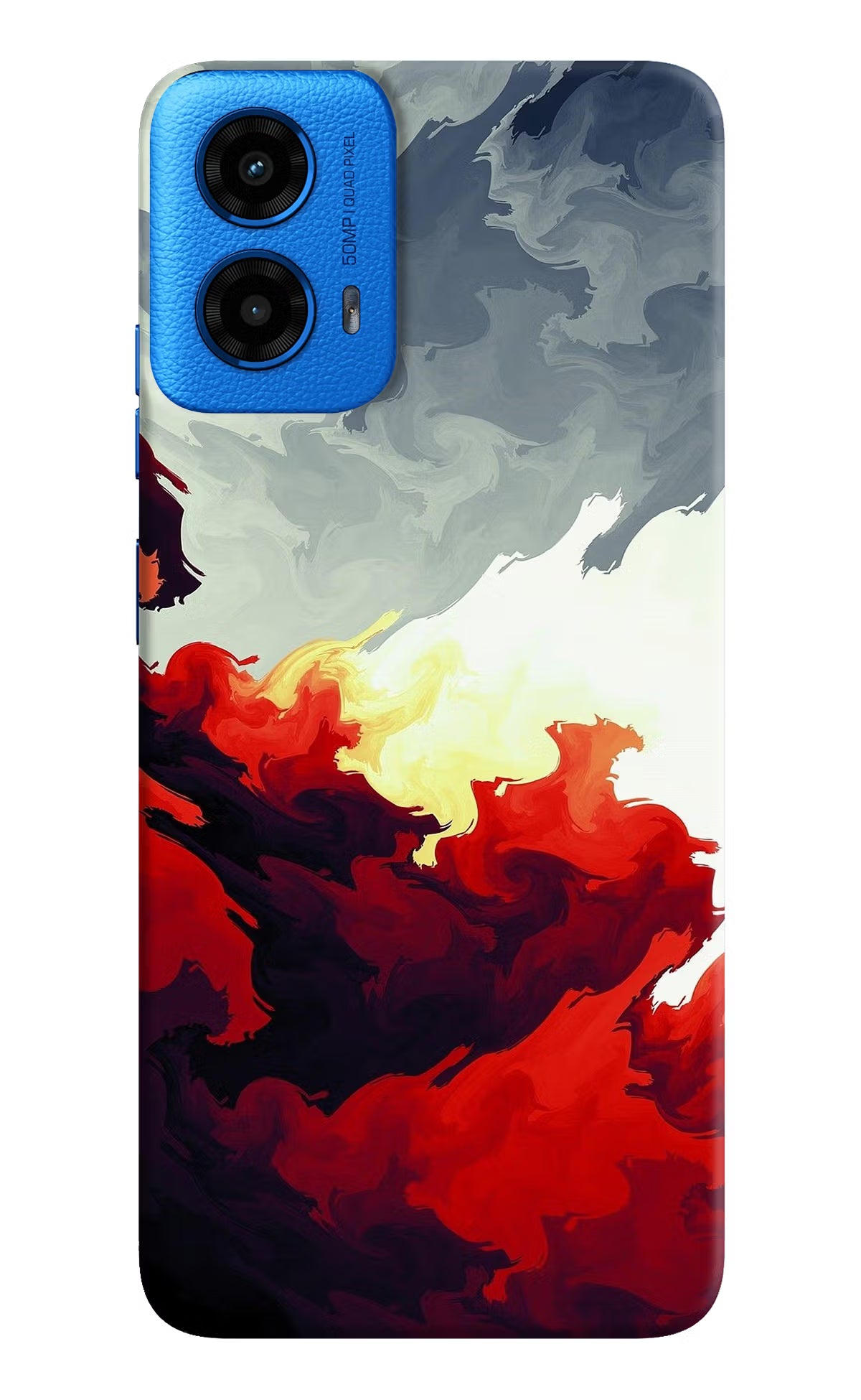 Fire Cloud Moto G45 Hard Case Back Cover by Casekaro