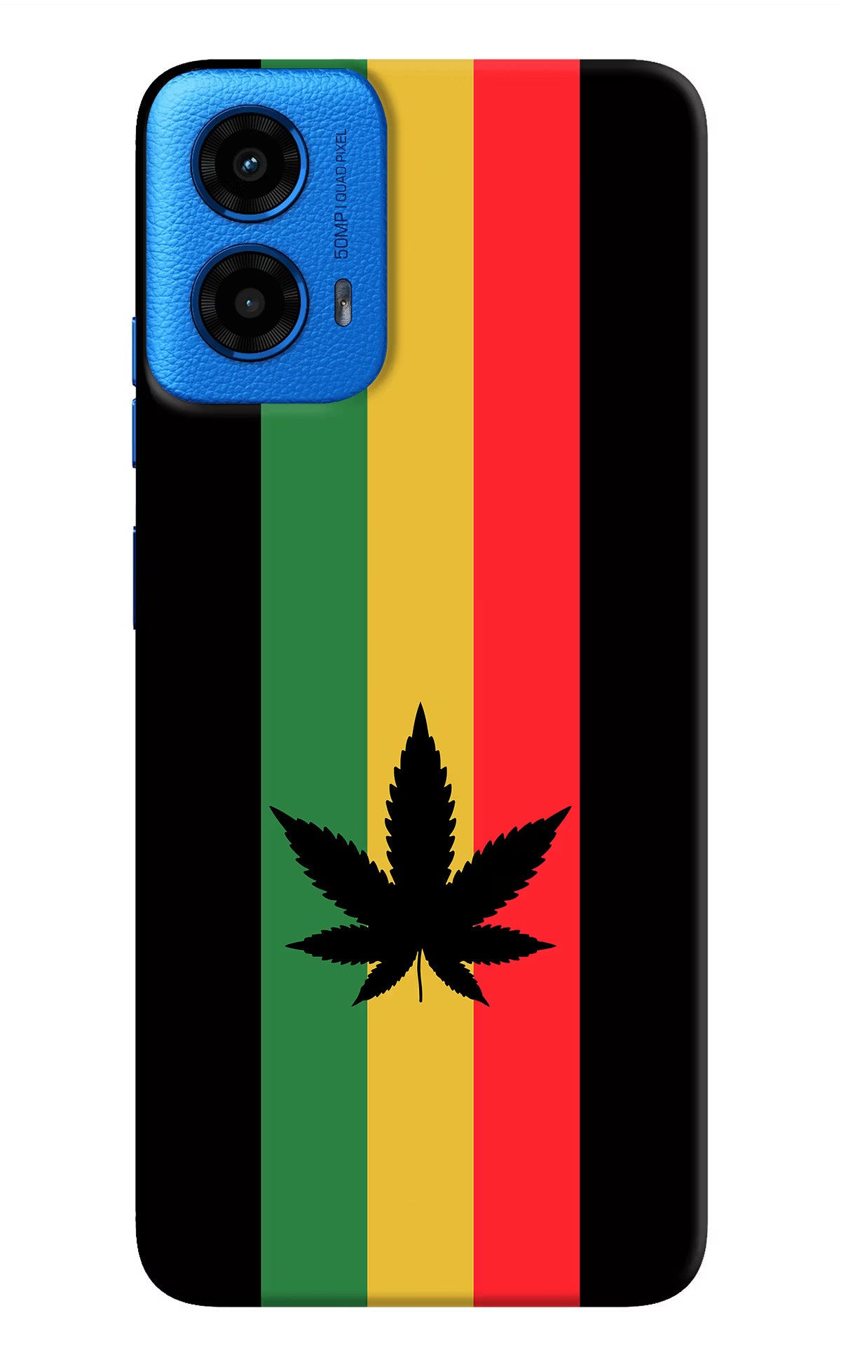 Weed Flag Moto G45 Hard Case Back Cover by Casekaro