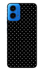 White Dots Moto G45 Hard Case Back Cover by Casekaro