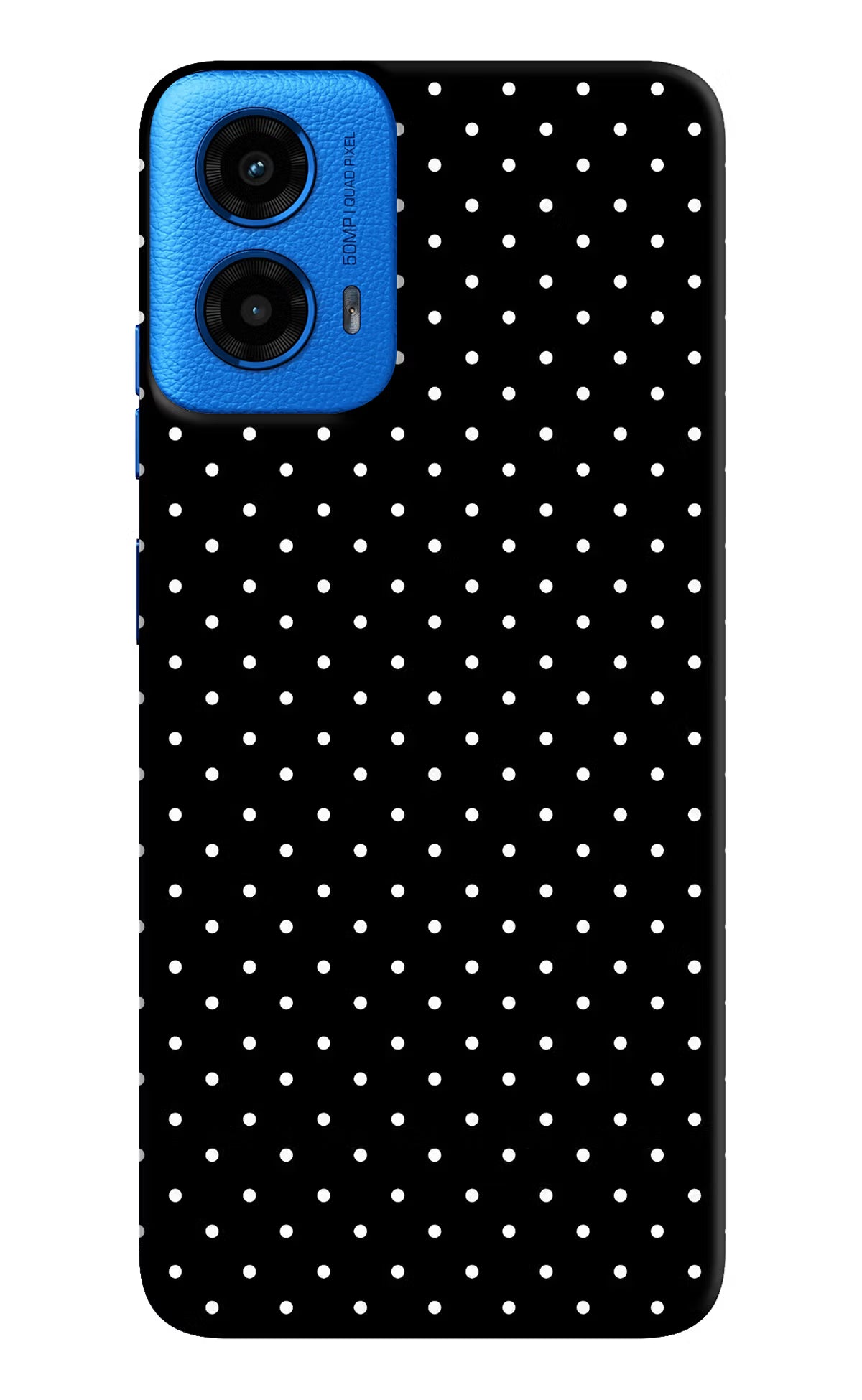 White Dots Moto G45 Hard Case Back Cover by Casekaro
