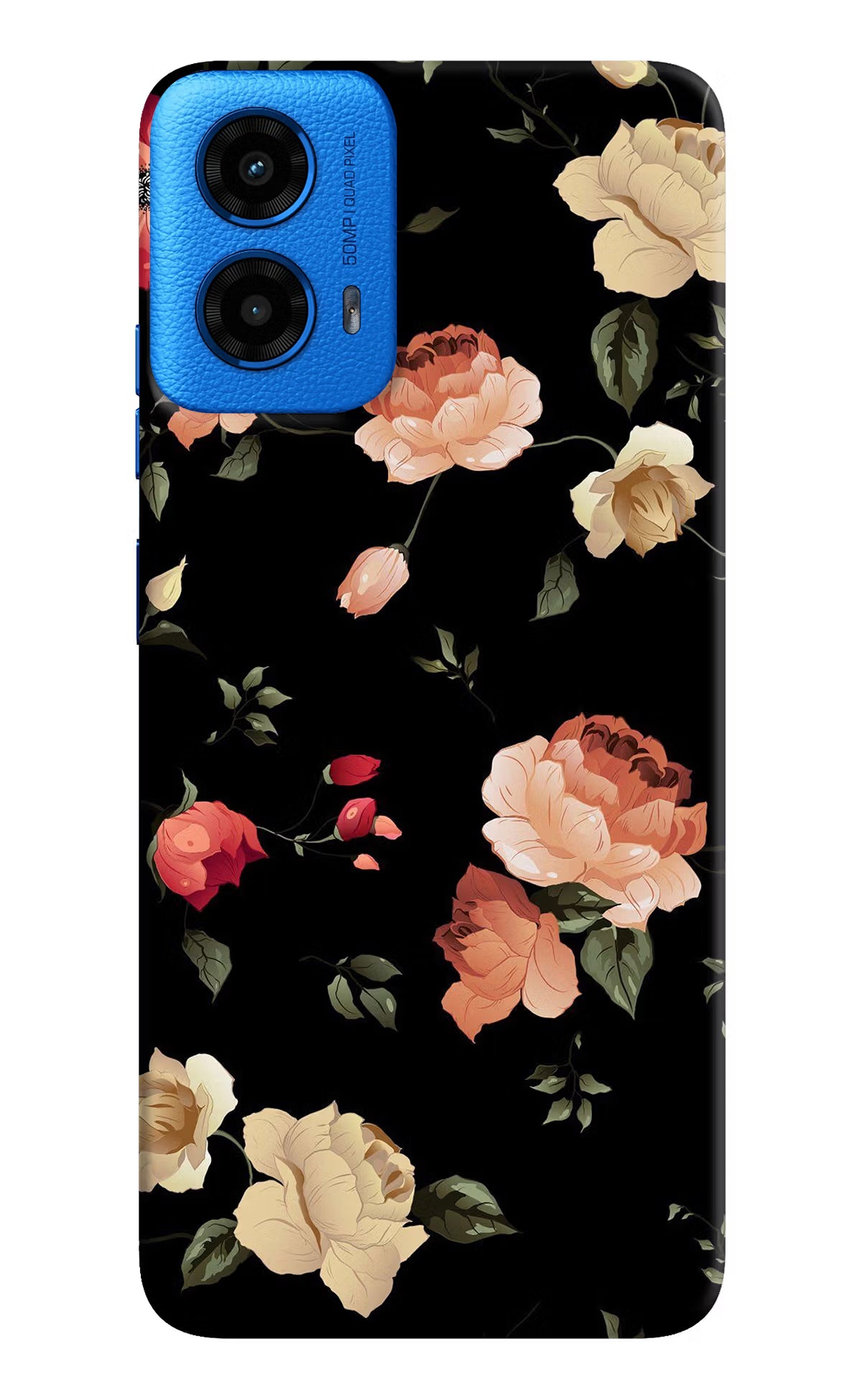 Flowers Moto G45 Hard Case Back Cover by Casekaro