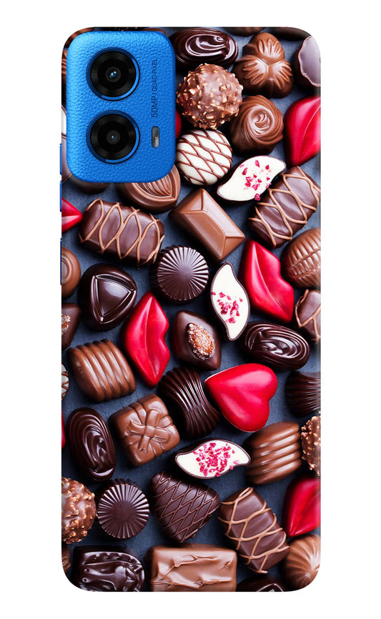 Chocolates Moto G45 Hard Case Back Cover by Casekaro