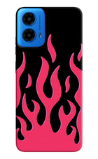 Fire Flames Moto G45 Hard Case Back Cover by Casekaro