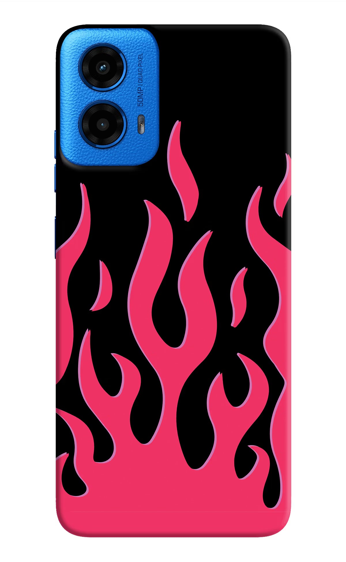 Fire Flames Moto G45 Hard Case Back Cover by Casekaro