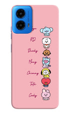 BTS names Moto G45 Hard Case Back Cover by Casekaro