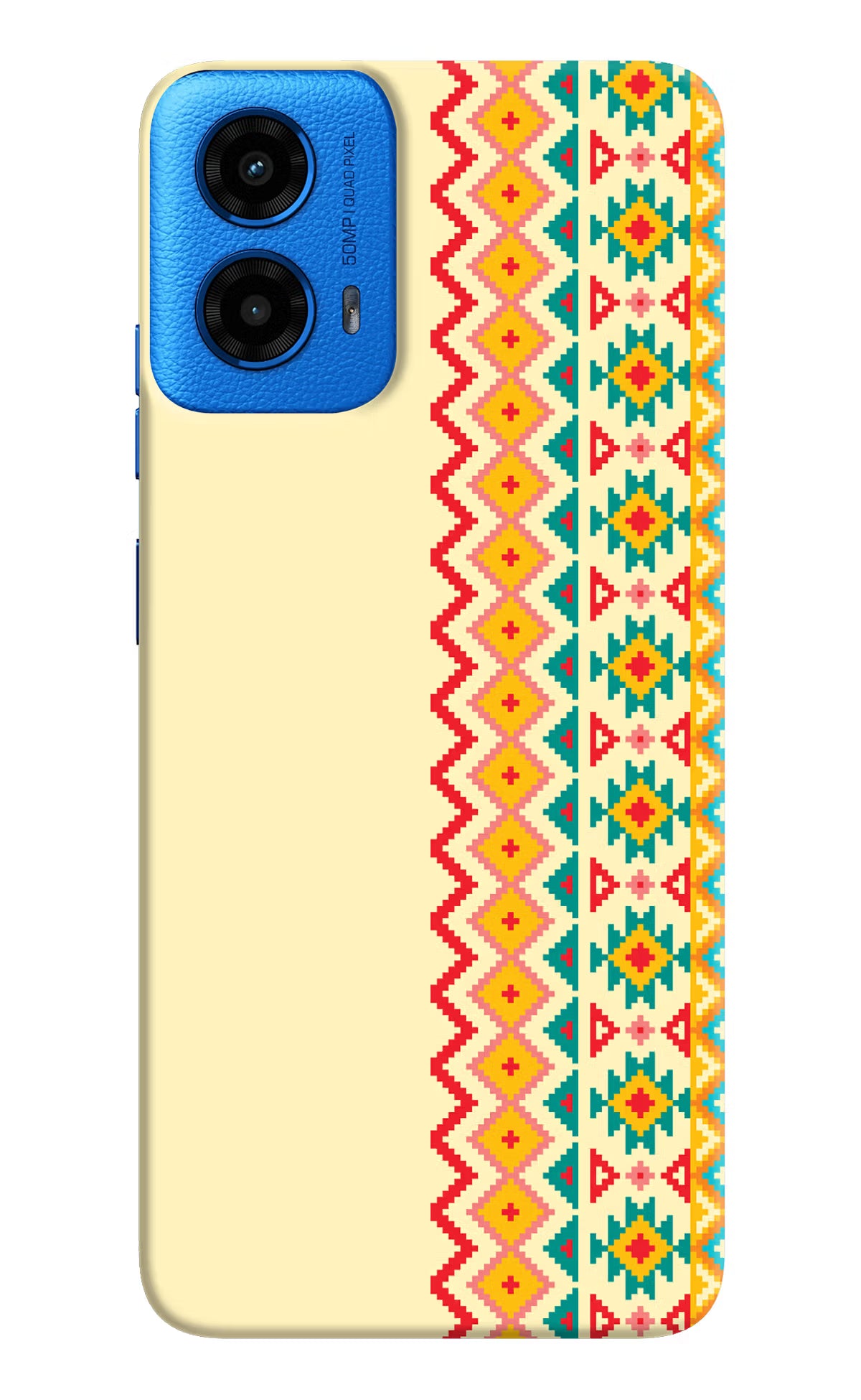 Ethnic Seamless Moto G45 Hard Case Back Cover by Casekaro