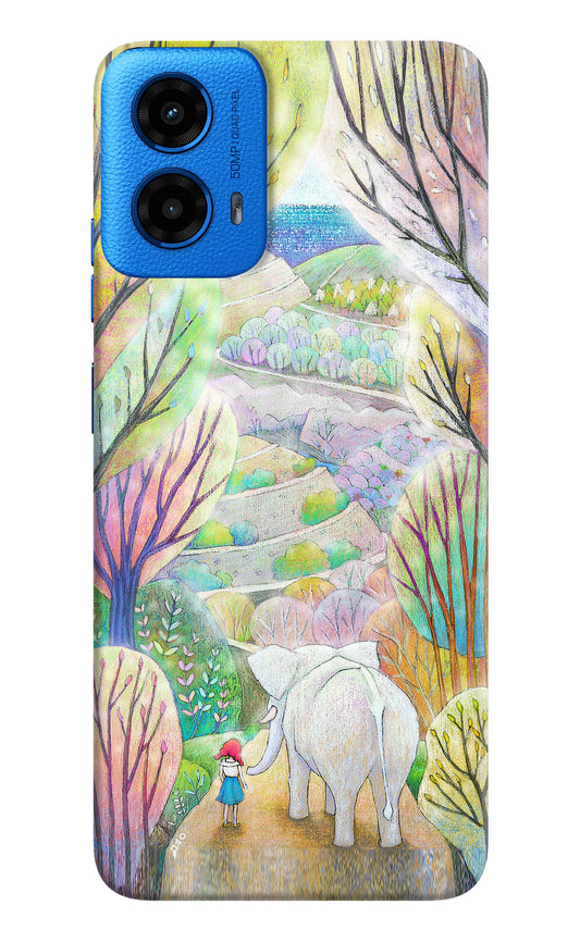 Nature Painting Moto G45 Hard Case Back Cover by Casekaro