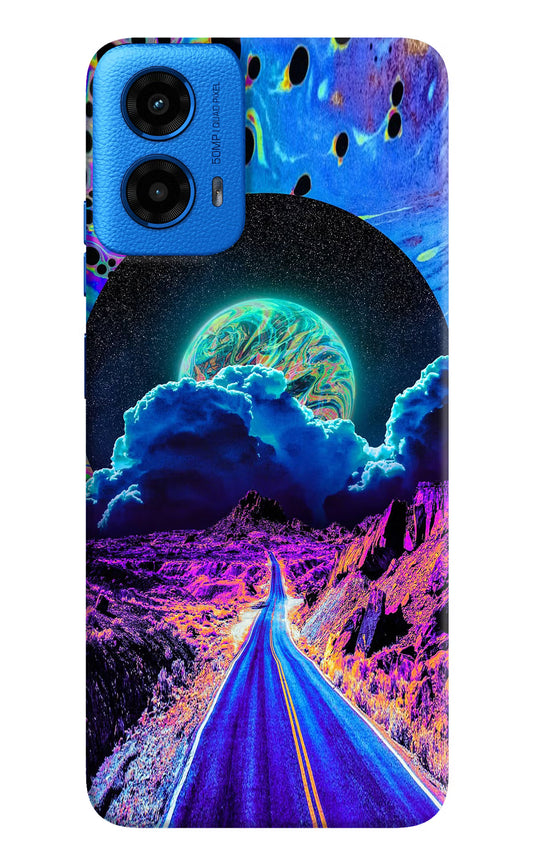 Psychedelic Painting Moto G45 Hard Case Back Cover by Casekaro