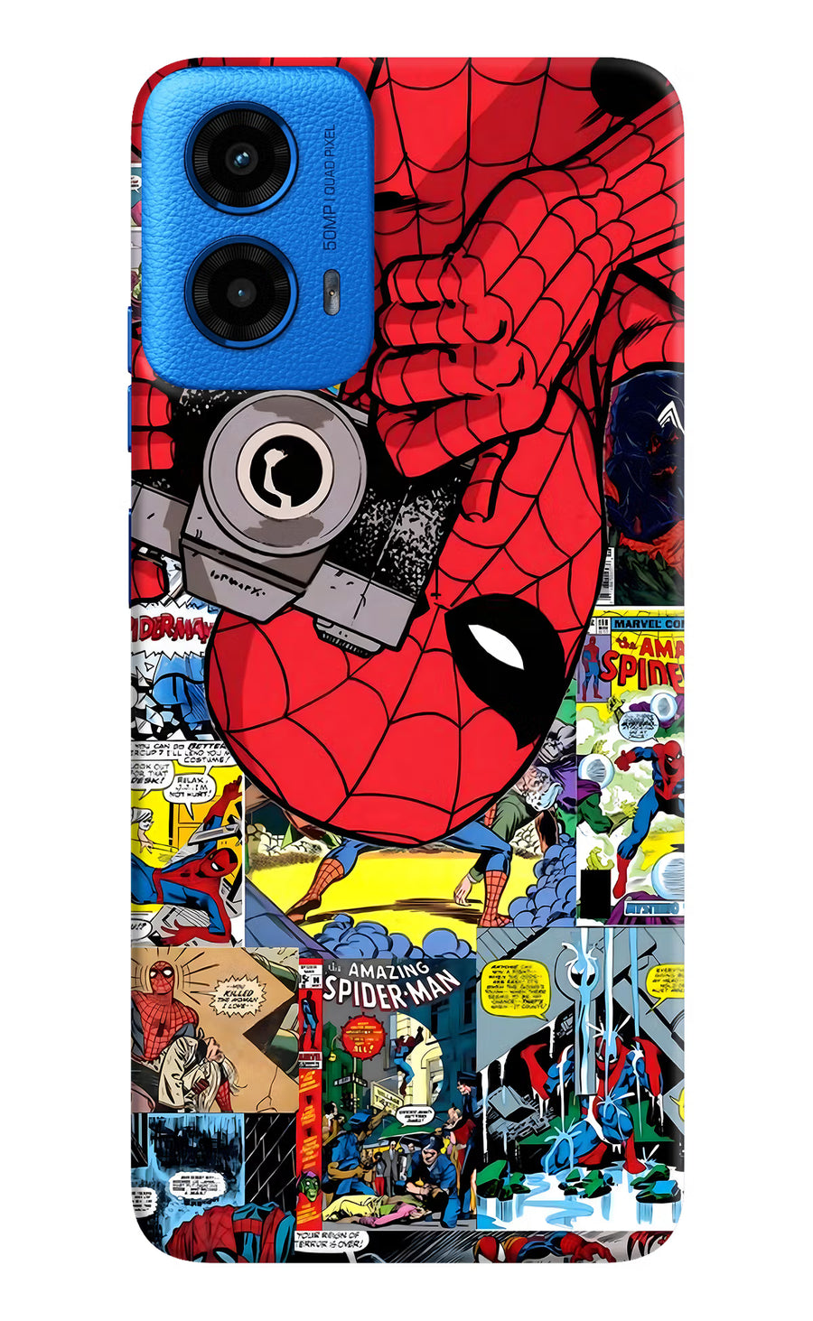 Spider Man Moto G45 Back Cover, Hard case