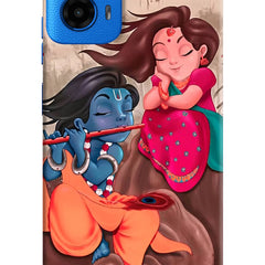 Radhe Krishna Moto G45 Hard Case Back Cover by Casekaro