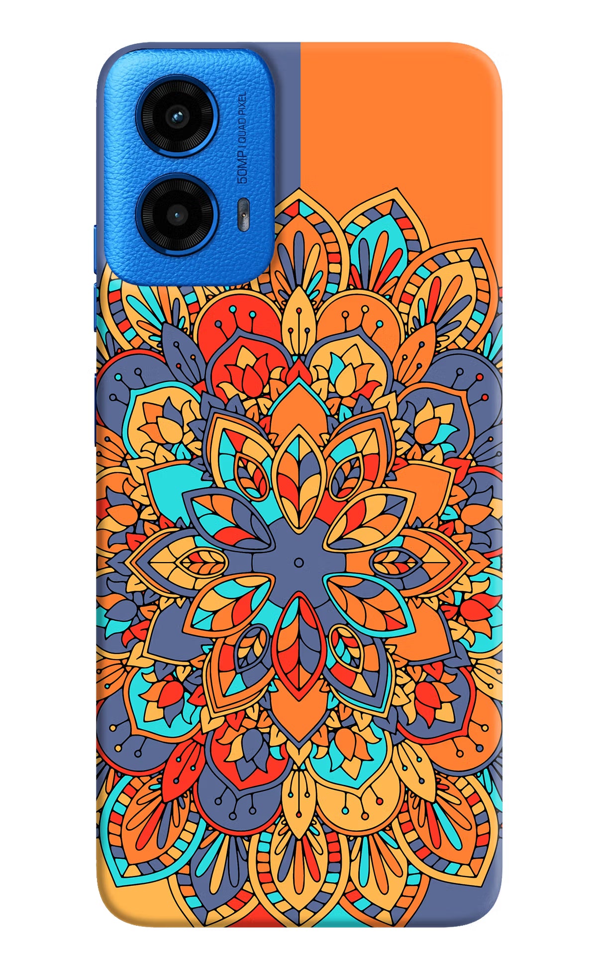 Color Mandala Moto G45 Hard Case Back Cover by Casekaro