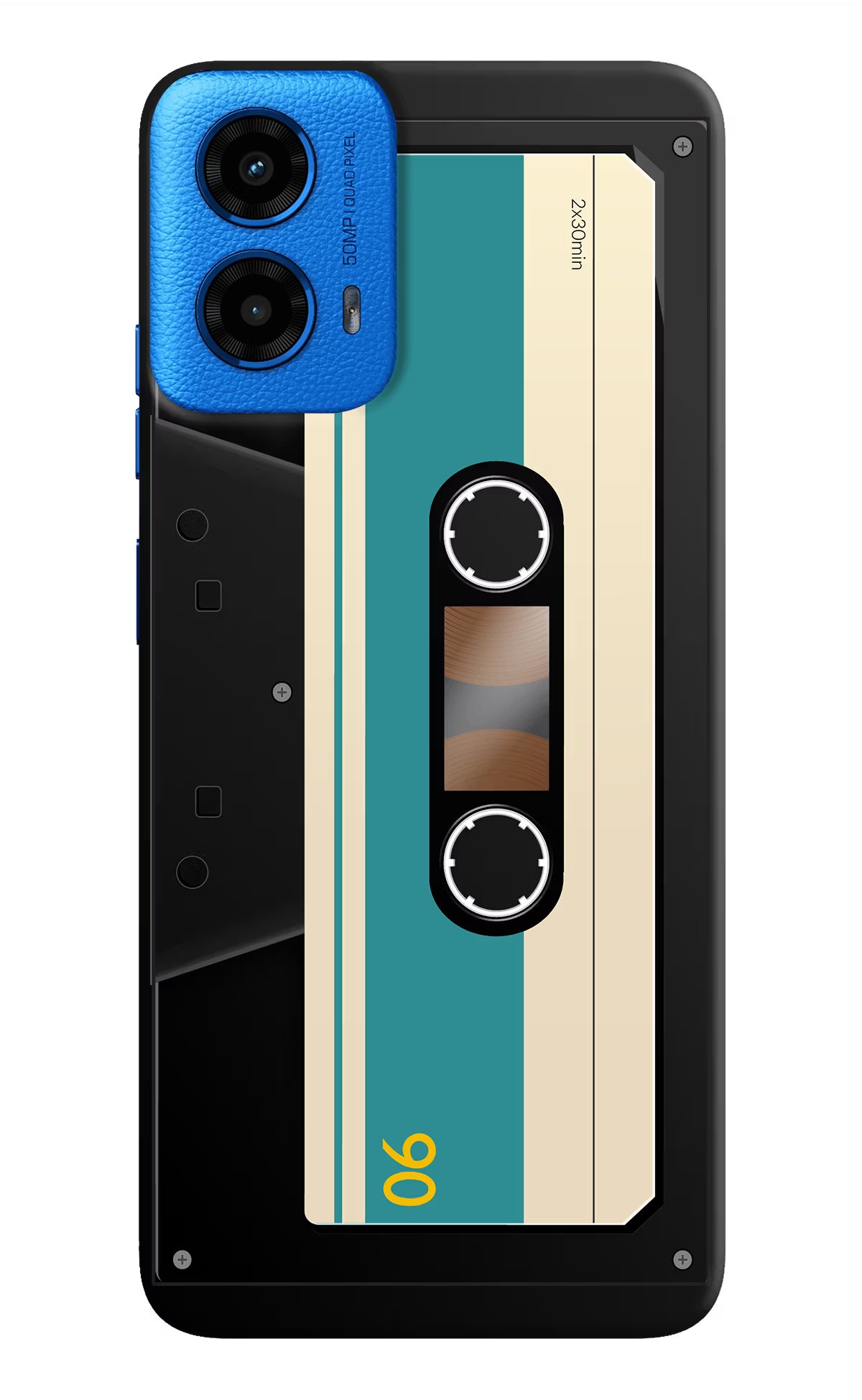 Cassette Moto G45 Hard Case Back Cover by Casekaro