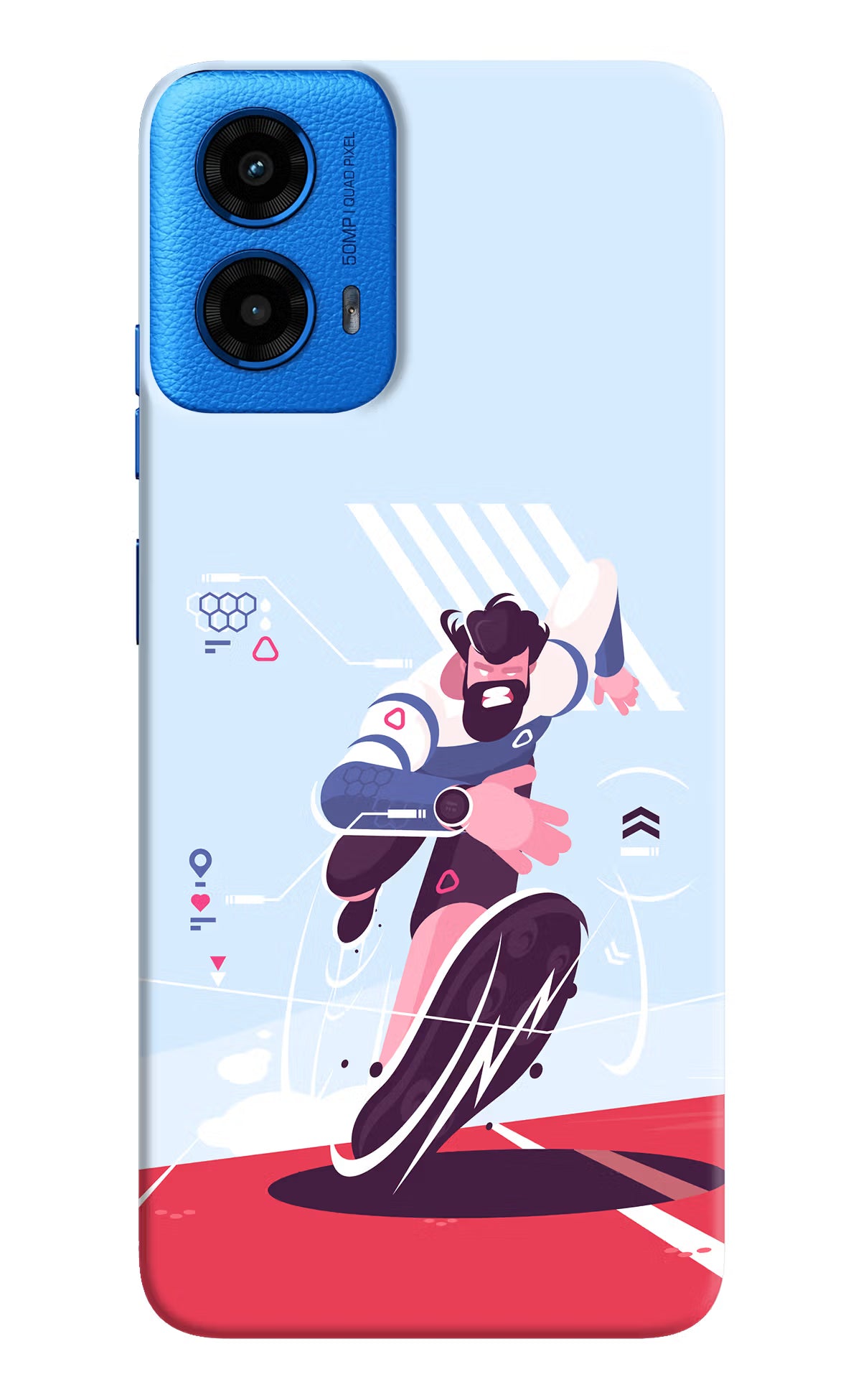 Run Pro Moto G45 Hard Case Back Cover by Casekaro