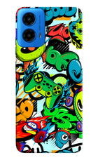 Game Doodle Moto G45 Hard Case Back Cover by Casekaro