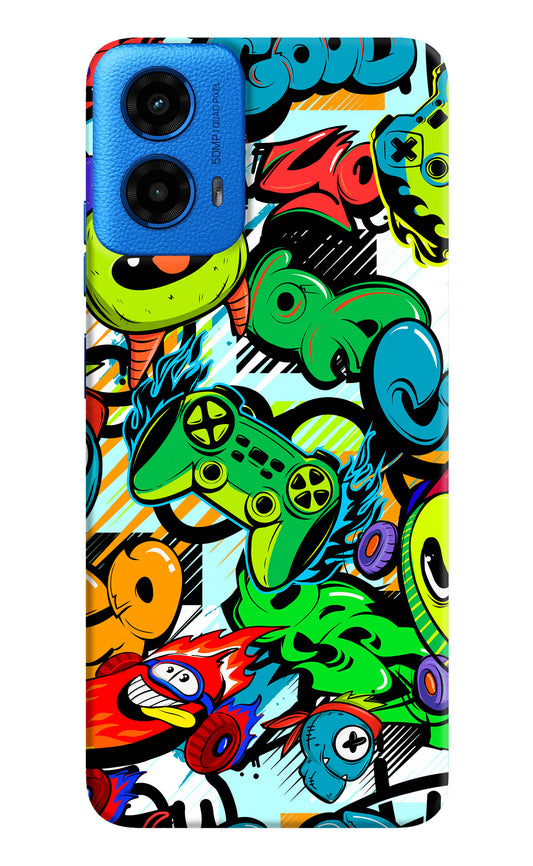 Game Doodle Moto G45 Hard Case Back Cover by Casekaro