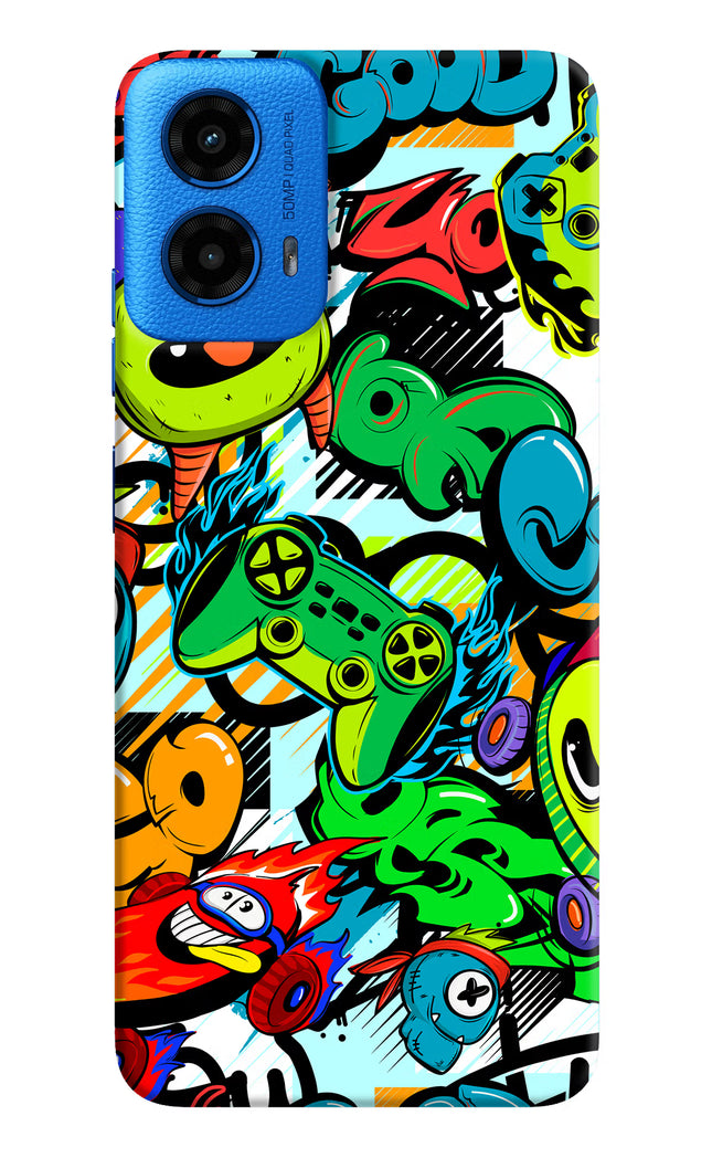 Game Doodle Moto G45 Hard Case Back Cover by Casekaro