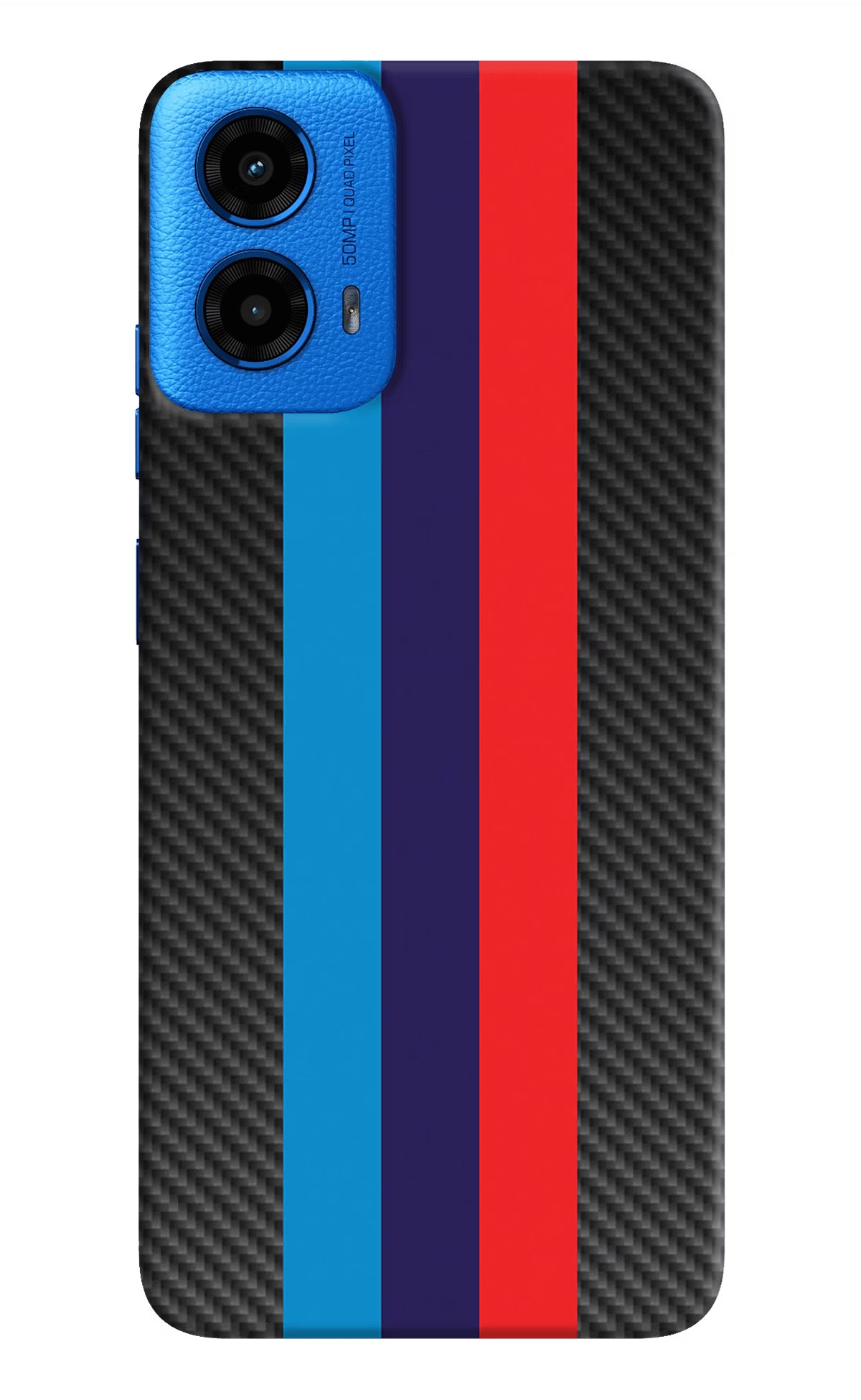 BMW Stripes Pattern Moto G45 Hard Case Back Cover by Casekaro