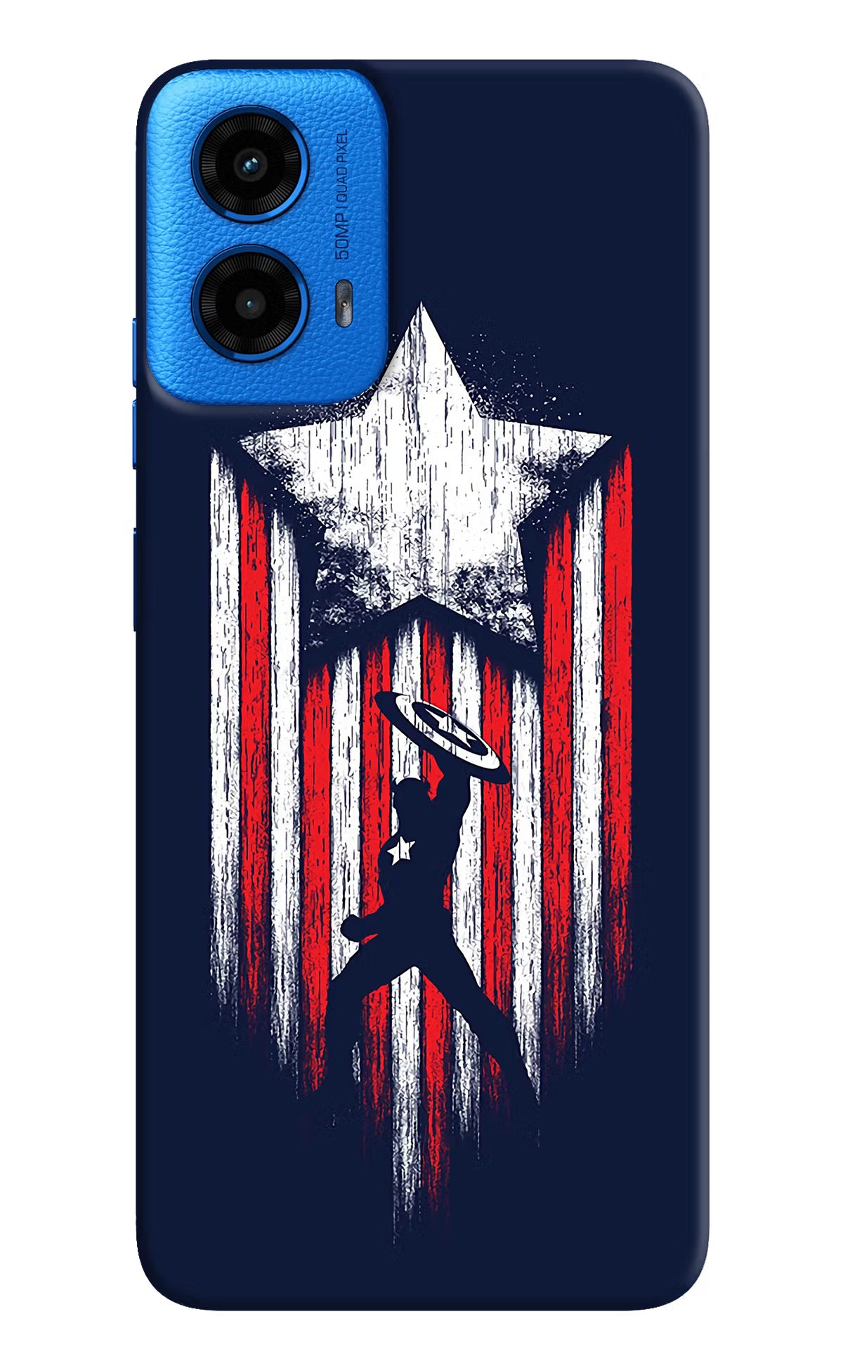 Captain America Marvel Art Moto G45 Hard Case Back Cover by Casekaro