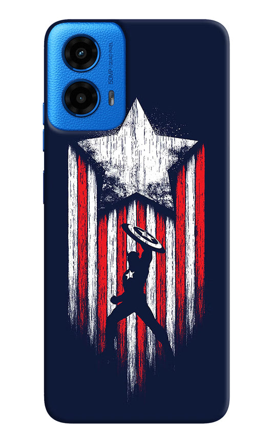 Captain America Marvel Art Moto G45 Hard Case Back Cover by Casekaro