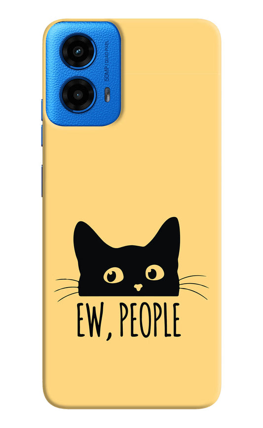 Ew People Catitude Moto G45 Hard Case Back Cover by Casekaro