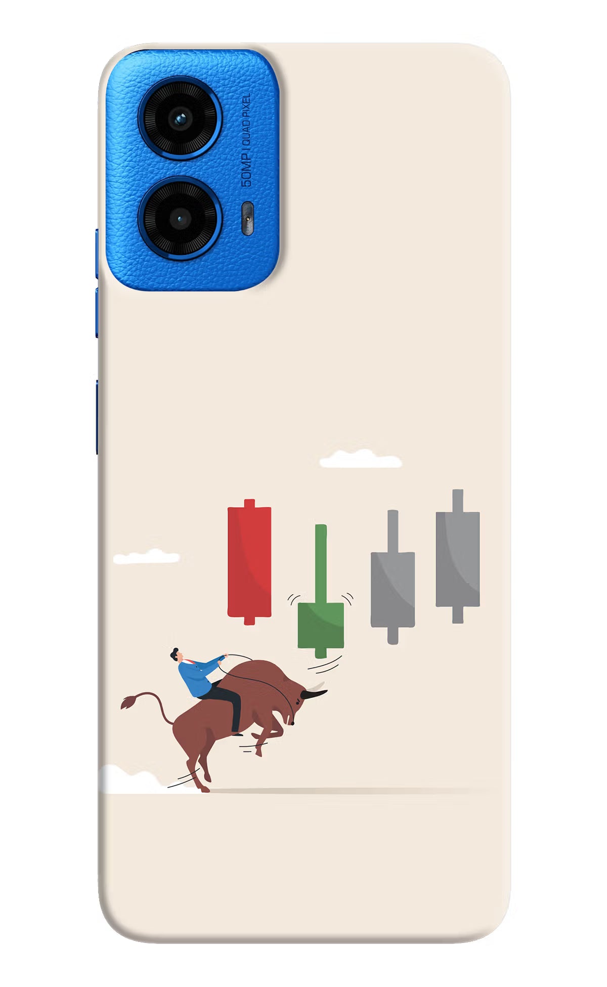 Bull Trading Momentum Moto G45 Hard Case Back Cover by Casekaro