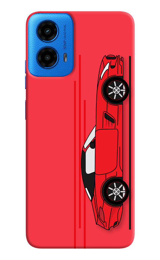Red Velocity Moto G45 Hard Case Back Cover by Casekaro
