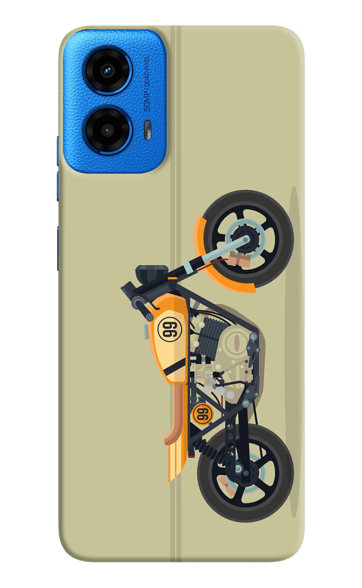 Vertical Speedster Moto G45 Hard Case Back Cover by Casekaro