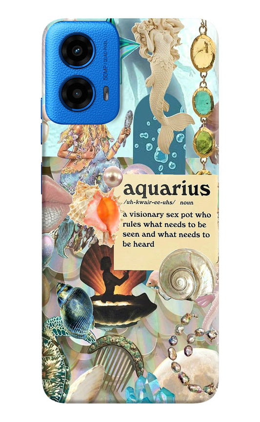 Aquarius Zodiac Moto G45 Hard Case Back Cover by Casekaro