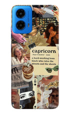 Capricorn Zodiac Moto G45 Hard Case Back Cover by Casekaro