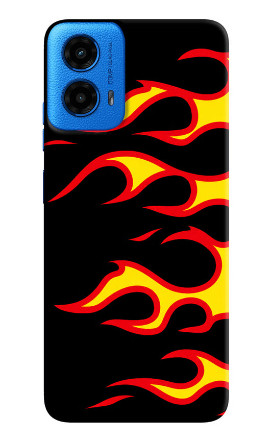 Side Sweep Flames Moto G45 Hard Case Back Cover by Casekaro