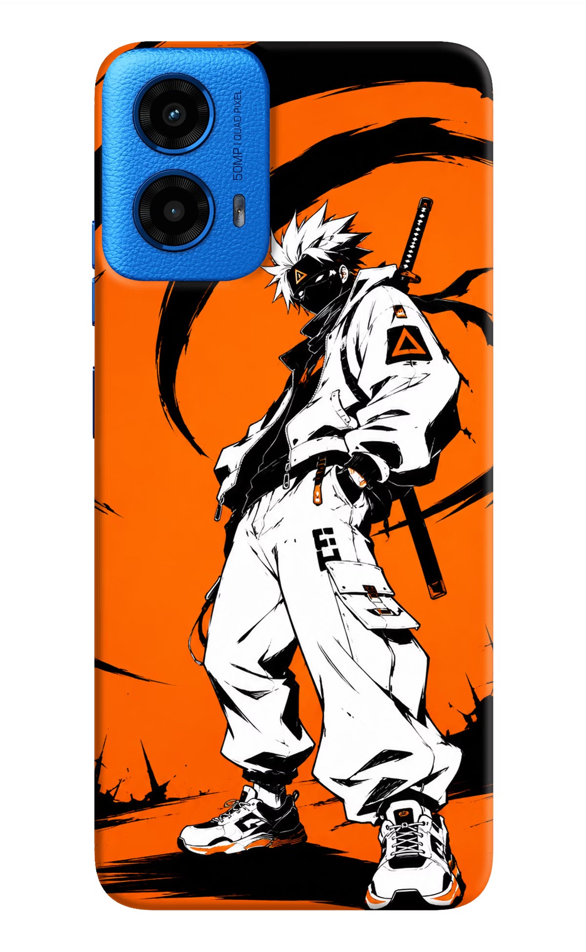 Street Samurai  Moto G45 Hard Case Back Cover by Casekaro