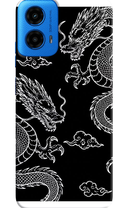 Twin Dragons Moto G45 Hard Case Back Cover by Casekaro