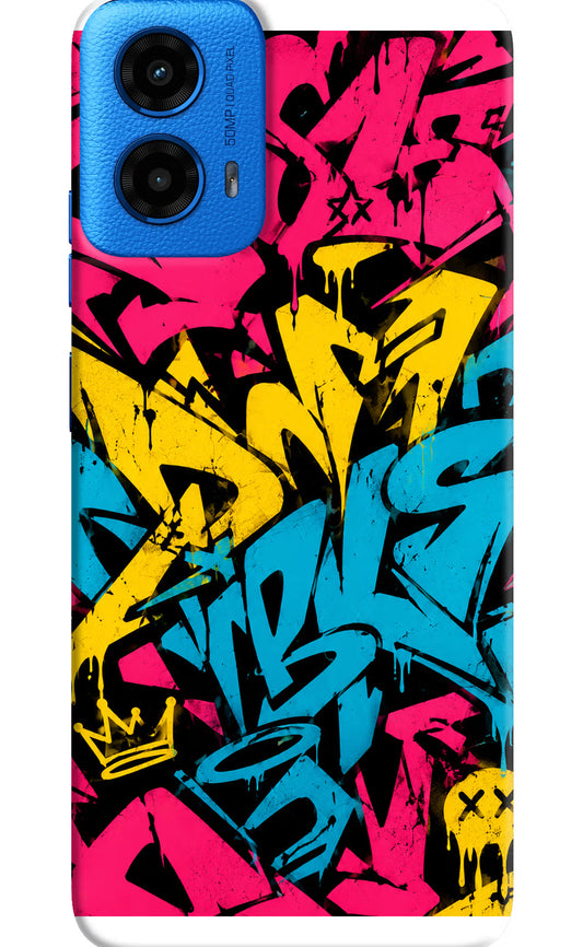 Graffiti Vibe Moto G45 Hard Case Back Cover by Casekaro