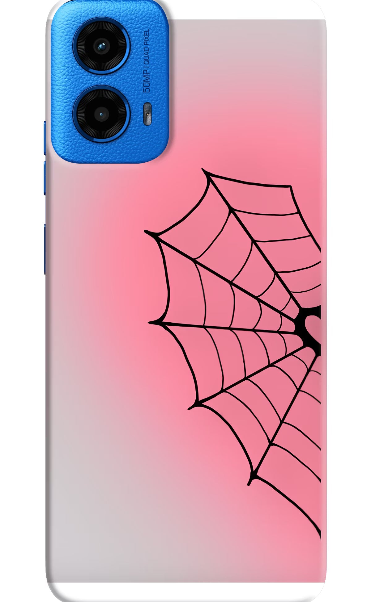 Pink Web Moto G45 Back Cover
