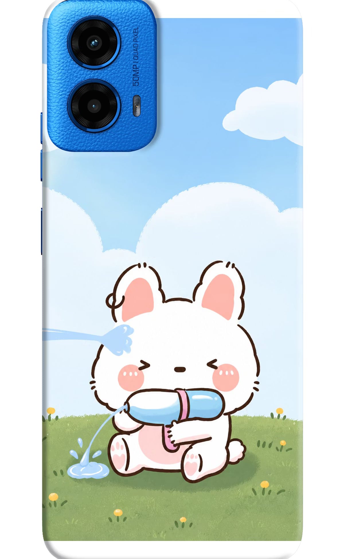 Bunny Treat Moto G45 Back Cover