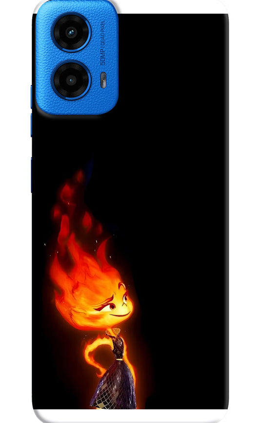 Ember Flame Moto G45 Hard Case Back Cover by Casekaro