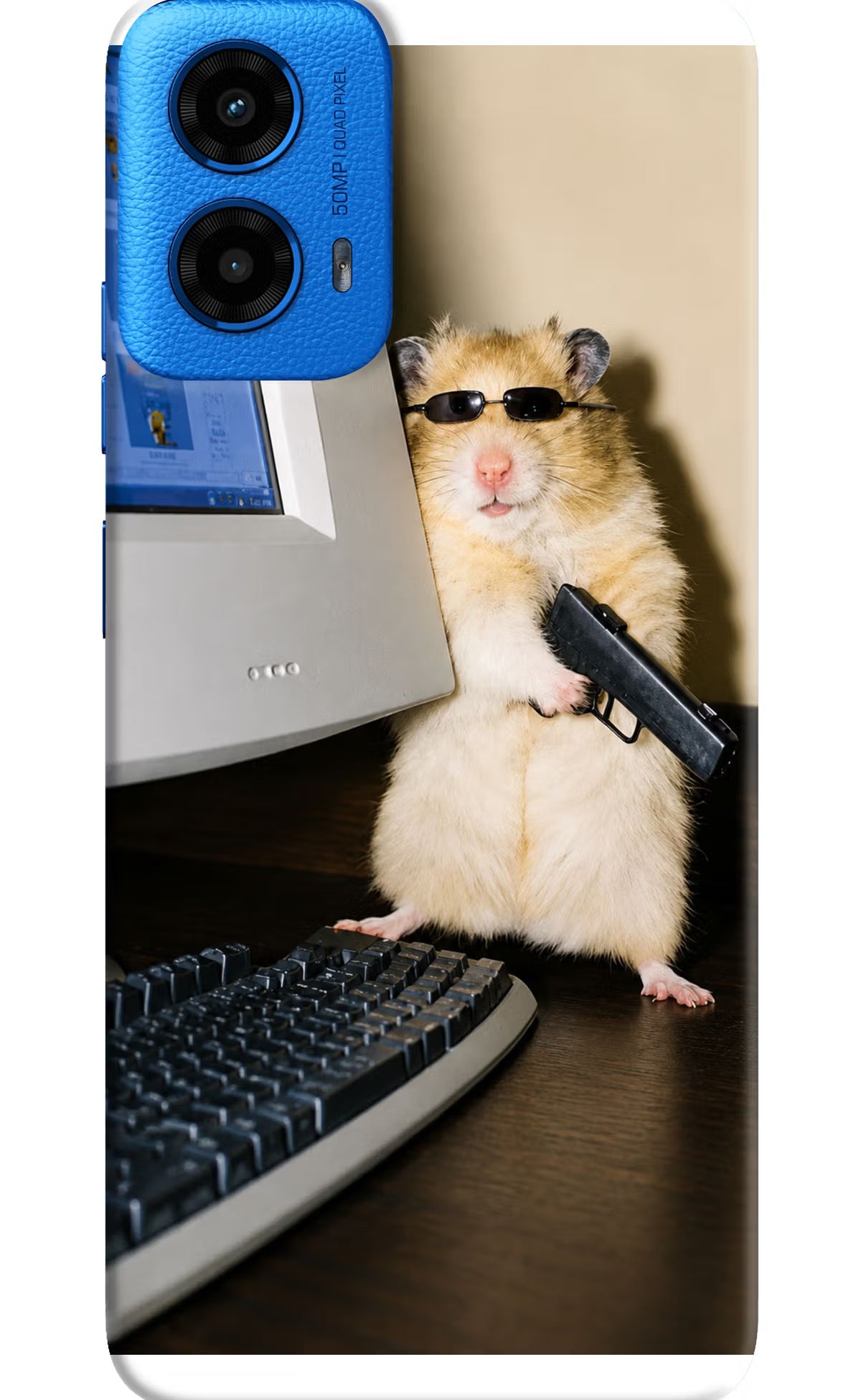 Hacker Hamster Moto G45 Back Cover