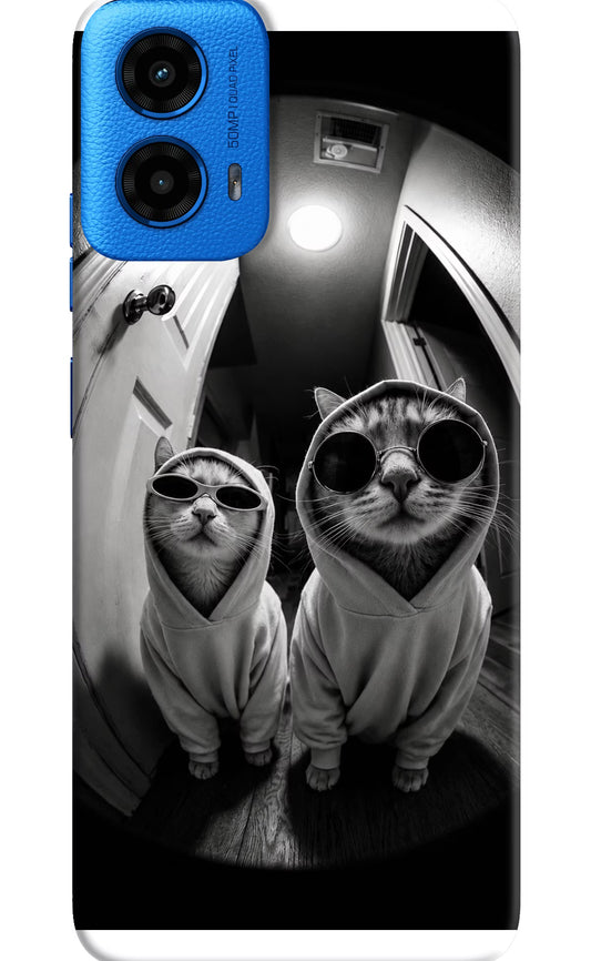 Hood Cats Moto G45 Hard Case Back Cover by Casekaro