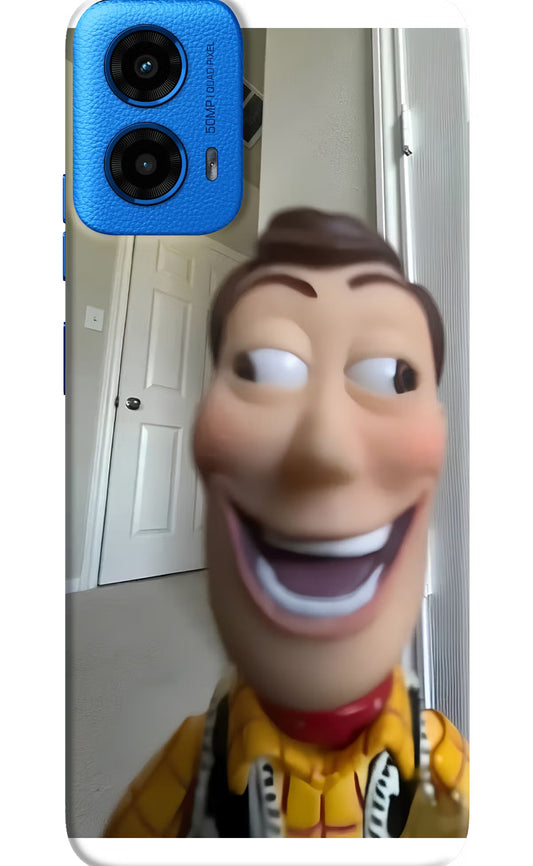 Side Eye Woody Moto G45 Hard Case Back Cover by Casekaro