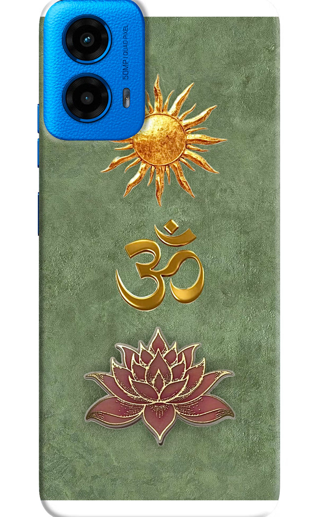 Om & Lotus Moto G45 Back Cover